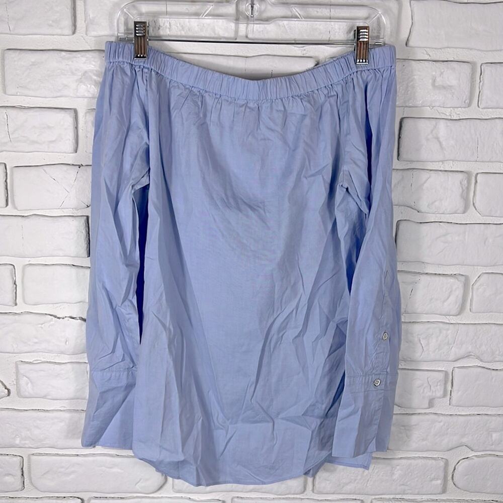 Rag & Bone Greta Off The Shoulder Blue Top Size XS